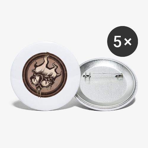 Wild Beaver Grunge Animal - Buttons large 2.2'' (5-pack)