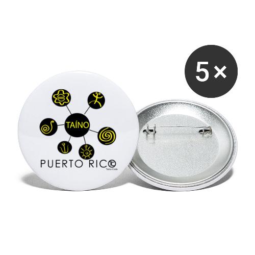Símbolos Tainos PR - Buttons large 2.2'' (5-pack)
