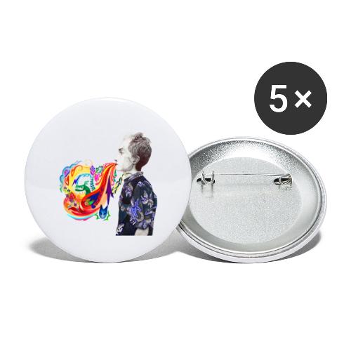 Breathe Cover Art - Buttons large 2.2'' (5-pack)