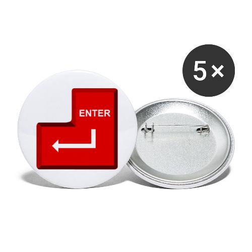 Just Press Enter - Buttons large 2.2'' (5-pack)