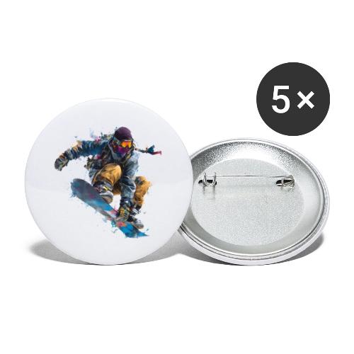 Snowboarding: Splash of Speed - Buttons large 2.2'' (5-pack)