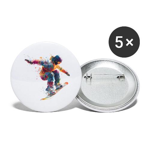 Snowboarding: Frozen Flight - Buttons large 2.2'' (5-pack)