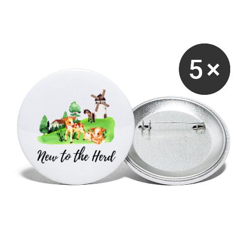 New to the herd - Buttons large 2.2'' (5-pack)