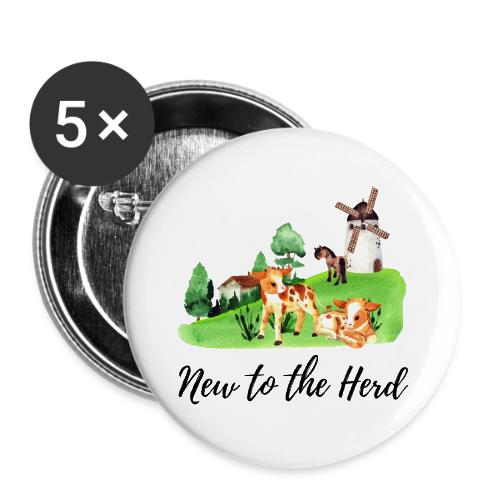 New to the herd - Buttons large 2.2'' (5-pack)