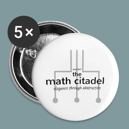 Abstract Math Citadel - Buttons large 2.2'' (5-pack)