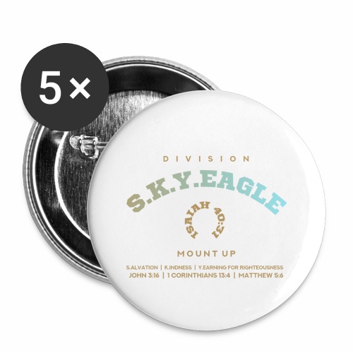 DIVISION S.K.Y.EAGLE 1 - Buttons large 2.2'' (5-pack)