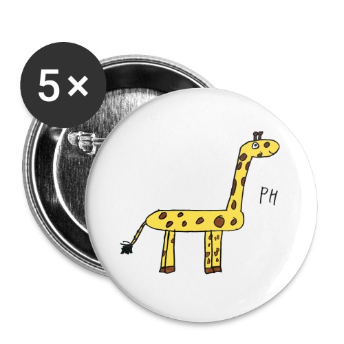 Giraffe - Buttons large 2.2'' (5-pack)