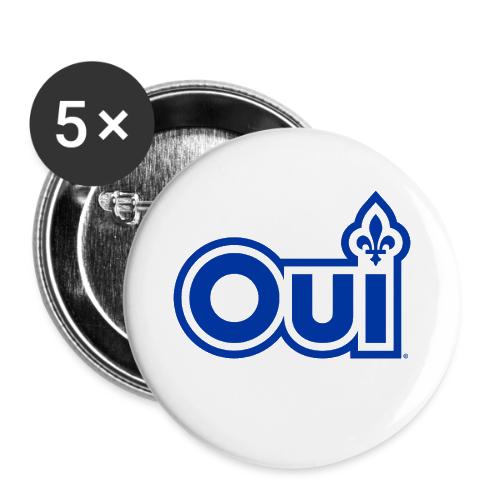 OUI Québec - Lot de 5 grands badges (2,2 po)