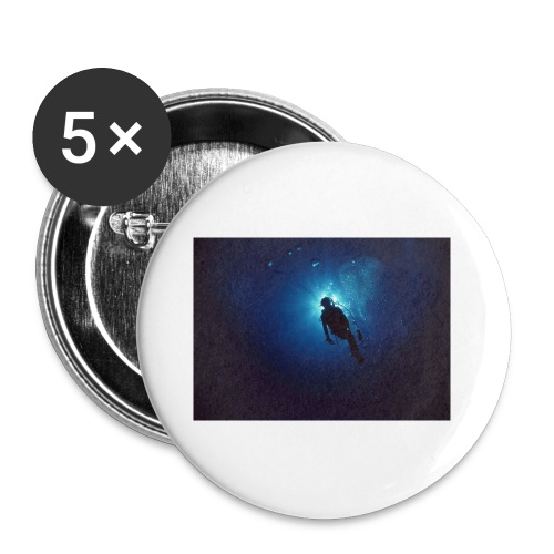 The Aussie Diver - Buttons large 2.2'' (5-pack)