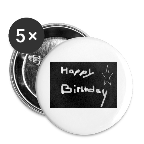 birthday - Buttons large 2.2'' (5-pack)
