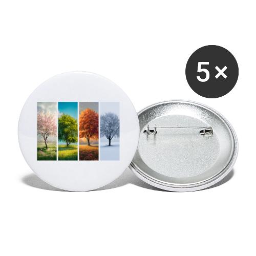The four Seasons - Buttons large 2.2'' (5-pack)