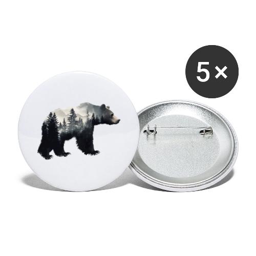 Forest Within the Bear - Buttons large 2.2'' (5-pack)