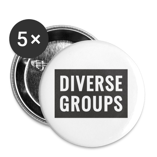 DG Logo black - Buttons large 2.2'' (5-pack)