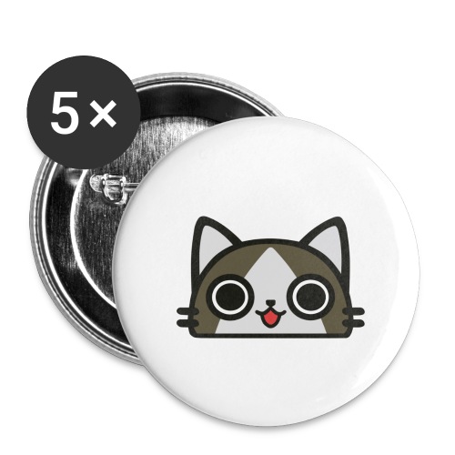 kitty cat attack - Buttons large 2.2'' (5-pack)