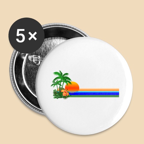 Paradise - Buttons large 2.2'' (5-pack)