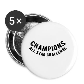 Champions All Star Challenge - Buttons large 2.2'' (5-pack) - white