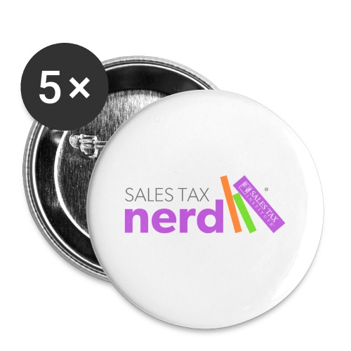 Sales Tax Nerd - Buttons large 2.2'' (5-pack)