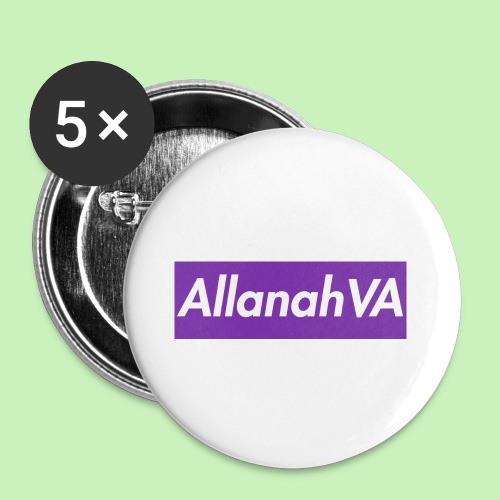 AllanahVA Supreme Purple - Buttons large 2.2'' (5-pack)