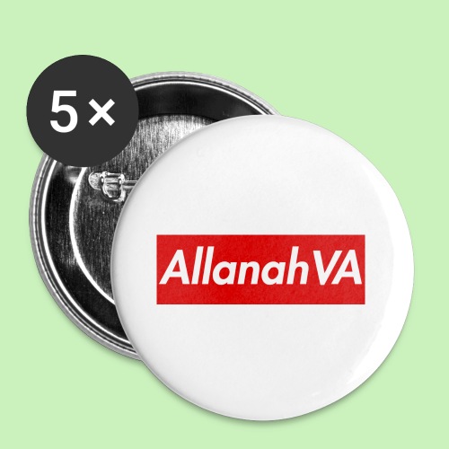AllanahVA Supreme Red - Buttons large 2.2'' (5-pack)