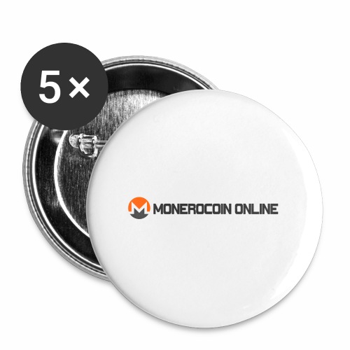 monerocoin online dar - Buttons large 2.2'' (5-pack)