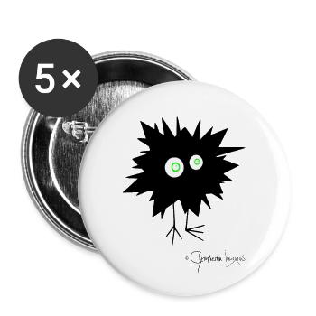 Woolly Beastie flashed © Chyropterum Innoxius - Buttons large 2.2'' (5-pack) - white