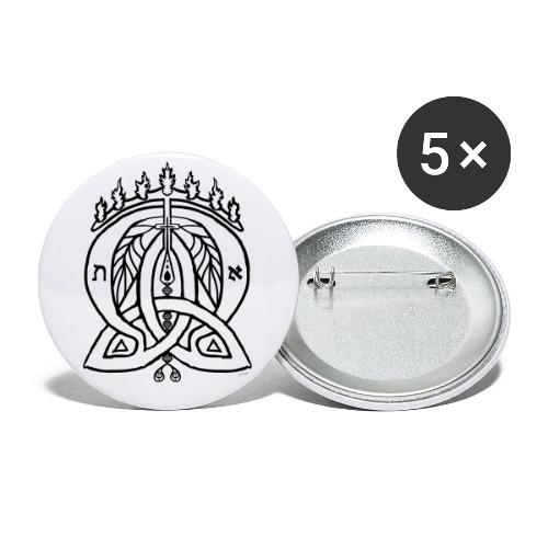 Alpha Omega Trinity - Buttons large 2.2'' (5-pack)