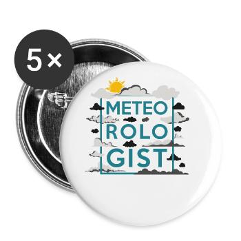 Meteorologist Weather Forecast - Buttons large 2.2'' (5-pack) - white