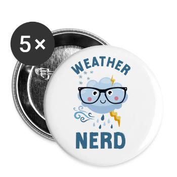 Meteorologist Weather Forecast - Buttons large 2.2'' (5-pack) - white