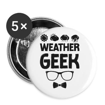 Meteorologist Weather Forecast - Buttons large 2.2'' (5-pack) - white