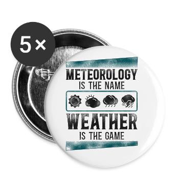 Meteorologist Weather Forecast - Buttons large 2.2'' (5-pack) - white