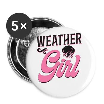 Meteorologist Weather Forecast - Buttons large 2.2'' (5-pack) - white
