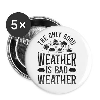 Meteorologist Weather Forecast - Buttons large 2.2'' (5-pack) - white