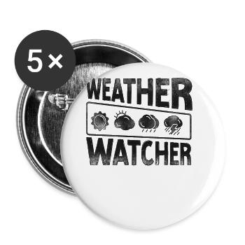 Meteorologist Weather Forecast - Buttons large 2.2'' (5-pack) - white