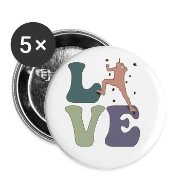 LOVE Wall Climbing Indoor Wall Climber Bouldering - Buttons large 2.2'' (5-pack) - white