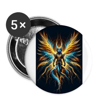 Prismatic Guardian Warrior of Light - Buttons large 2.2'' (5-pack) - white