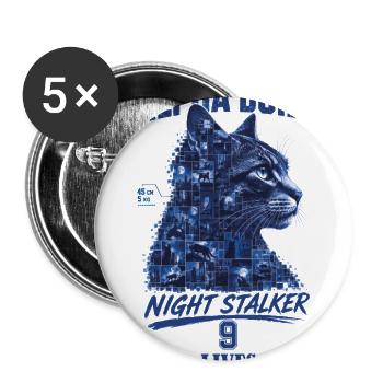 Night Stalker Alpha Cat Mosaic - Buttons large 2.2'' (5-pack) - white