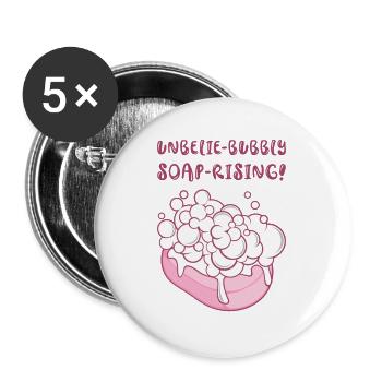 Soap Maker Soap Saponification Soap Making Bubbles - Buttons large 2.2'' (5-pack) - white