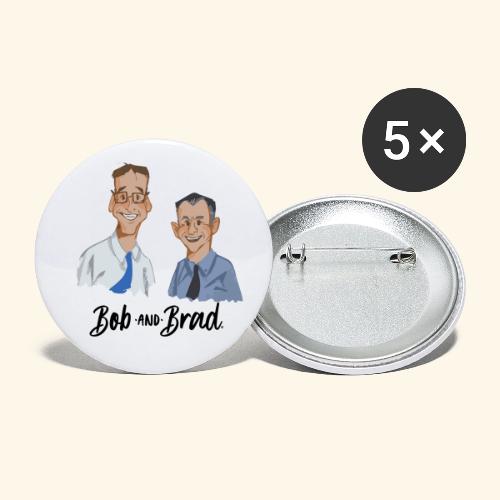 Bob and Brad Logo - Buttons large 2.2'' (5-pack)