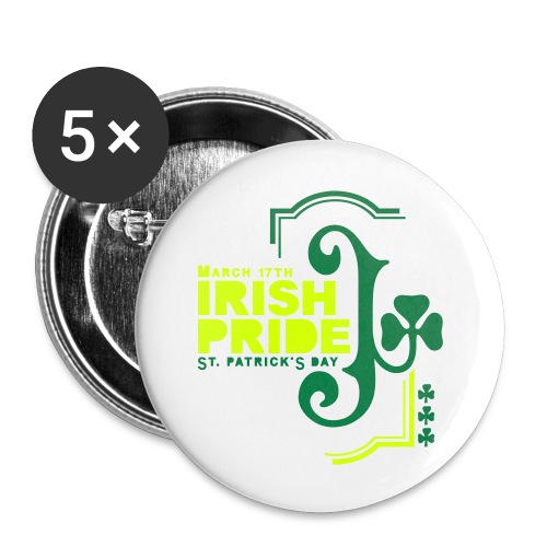 IRISH PRIDE - Buttons large 2.2'' (5-pack)