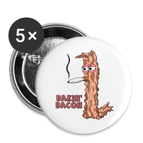 Bakin' Bacon - Buttons large 2.2'' (5-pack)