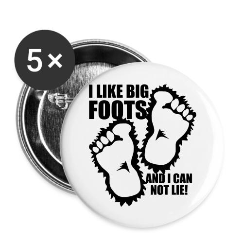 BIG FOOTS don't lie - Buttons large 2.2'' (5-pack)