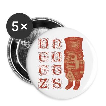 Deez Nuts Nutcracker Meme Memes Ugly Holiday - Buttons large 2.2'' (5-pack) - white