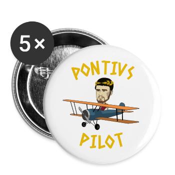 Pontius Pilot Funny Easter Humorous Religious - Buttons large 2.2'' (5-pack) - white