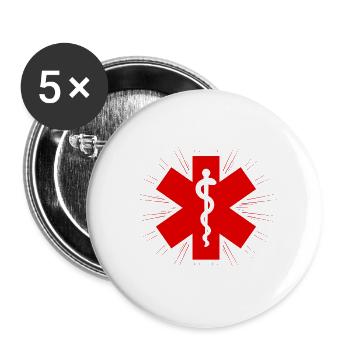 Paramedics Ill drive the truck - Buttons large 2.2'' (5-pack) - white