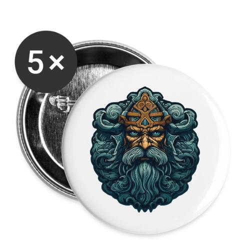 Legendary Viking Warrior: Epic Design - Buttons large 2.2'' (5-pack)