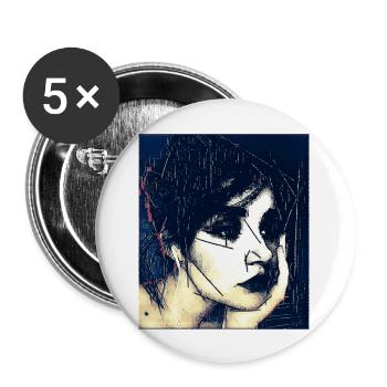 CREATIVE IMAGE - Buttons large 2.2'' (5-pack) - white