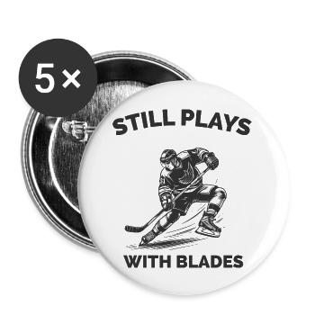 Still Plays With Blades V6 - Buttons large 2.2'' (5-pack) - white