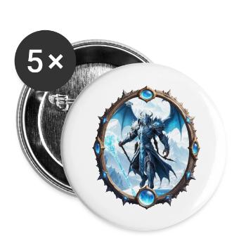 World of Laus Ice Guardian - Buttons large 2.2'' (5-pack) - white