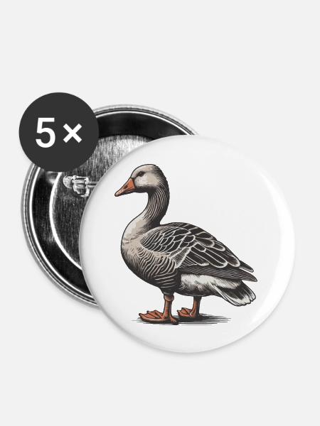 Goose - Buttons large 2.2'' (5-pack) - white
