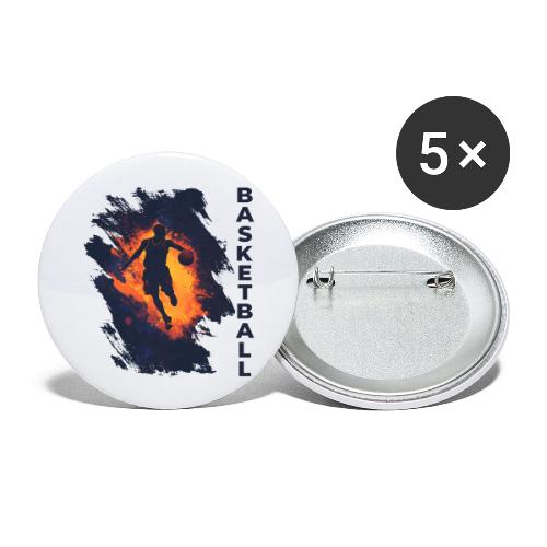 Basketball Focus - Buttons large 2.2'' (5-pack)